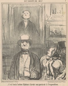 Es todo un halago tener... de Honoré Daumier