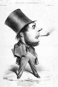 Panteón Charivaric: Caricatura de Honoré Daumier (1808-1879), grabador, pintor y escultor francés. Grabado en Le Charivari. Dim: 32x22cm. Museo Arbaud. de Honoré Daumier