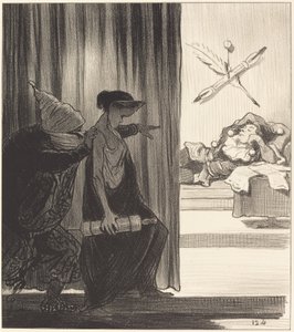 Clitemnestra empujada por mimi Véron... de Honoré Daumier