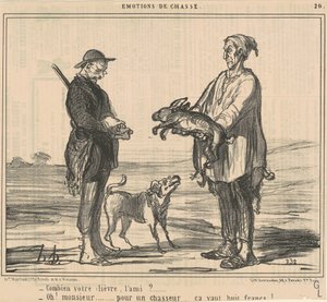 ¿Cuánto cuesta tu liebre, amigo? de Honoré Daumier