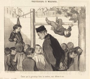 Como la gimnasia forma los miembros... de Honoré Daumier