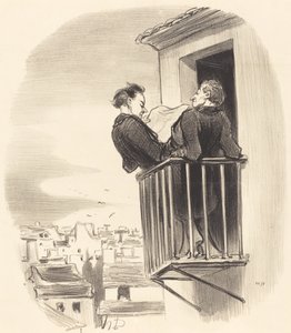 Cómo se entiende el balcón español en París de Honoré Daumier