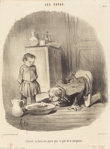 Comentario sobre cómo se da... el gusto por la navegación de Honoré Daumier