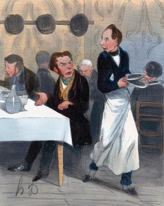 Cliente quejándose en el restaurante
