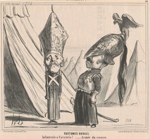 Trajes rusos de Honoré Daumier