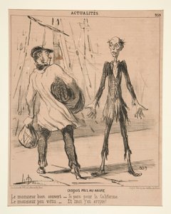 Boceto tomado en Le Havre: El caballero bien cubierto
