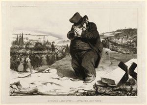 ¡Aplastado Lafayette!... ¡Atrapado, viejo amigo! 1834 (litografía)