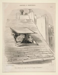 ¡Desde este lado se puede ver la torre de St. Jacques la Boucherie! de Honoré Daumier