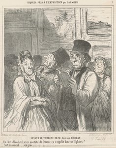 Frente al cuadro de M. G. Moreau de Honoré Daumier