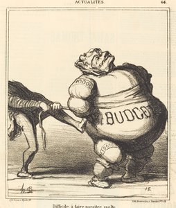 Difícil de hacer parecer esbelto de Honoré Daumier