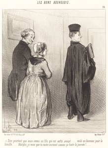 Dire... que nous avons un fils qui est... avocat... de Honoré Daumier