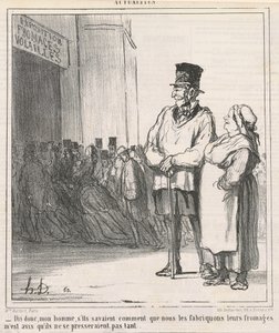 Dime, mi hombre, si supieran... de Honoré Daumier