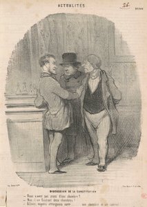 Discusión de la constitución de Honoré Daumier