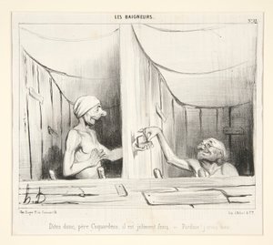 Diga, padre Coquardeau, es bastante fresco de Honoré Daumier