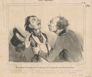 Desagrado de hablar con la gente... de Honoré Daumier