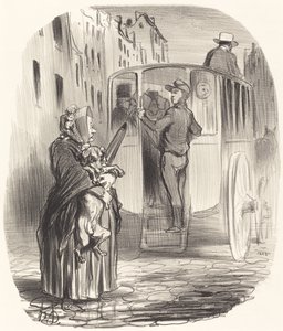 Lo siento, ciudadana... no recibo perros... de Honoré Daumier