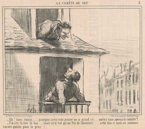 ¡Eh! Bien, vecino... ¿por qué empujaste...? de Honoré Daumier