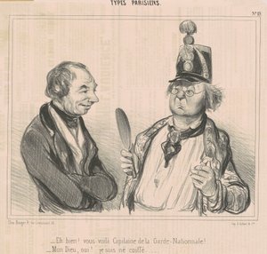 ¡Bueno! Ahora eres capitán de la guardia nacional de Honoré Daumier