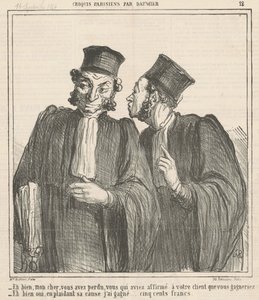 Bueno, mi querido, has perdido... de Honoré Daumier
