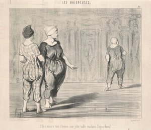 ¡Ella todavía tiene... una bonita figura Madame Coquardeau! de Honoré Daumier