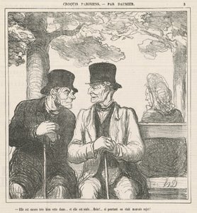 Ella todavía está muy bien, esta dama... de Honoré Daumier