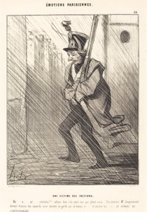 Emociones parisinas: Una víctima de las facciones de Honoré Daumier