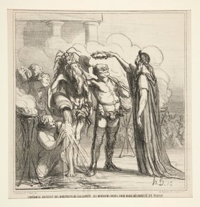 Empédocles recibiendo