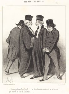 Otra vez perdido en la Corte Real... y se lamenta... de Honoré Daumier