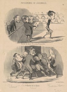 Entrada en Clase del Joven Estancelin de Honoré Daumier