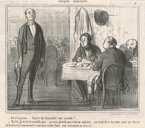 ¿Es el chico? de Honoré Daumier