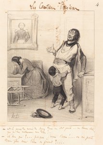 ¿Está permitido volver... en tal estado...? de Honoré Daumier
