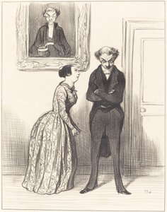 Y decir que aquí hay tres... acusado que no pude condenar!... de Honoré Daumier