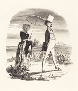 Y llaman a eso descender el río de la vida... de Honoré Daumier