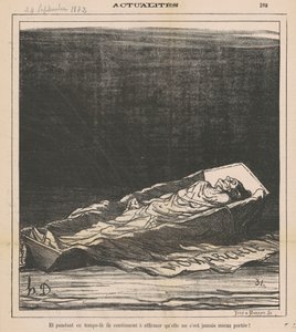 ¡Y mientras tanto, siguen afirmando que nunca ha estado mejor! de Honoré Daumier