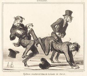 Resultado desafortunado... de la carne de caballo de Honoré Daumier