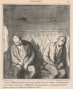 Hagamos como que dormimos ... de Honoré Daumier