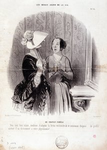 Caricatura de moda. Serie “Los Bellos Días de la Vida”: Un sombrero Pamela... 4 de noviembre