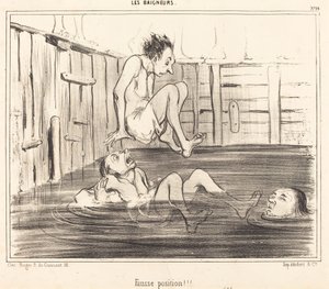 ¡Posición falsa! de Honoré Daumier