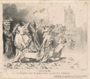Fiesta del 4 de mayo de Honoré Daumier