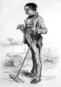 Rentista de jardinería de Honoré Daumier