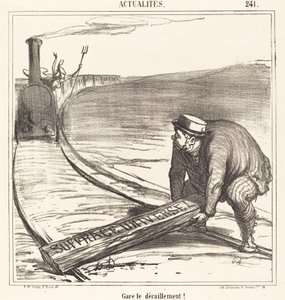 ¡Cuidado con el descarrilamiento! de Honoré Daumier