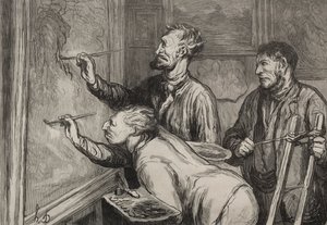 Dándole el último toque de Honoré Daumier