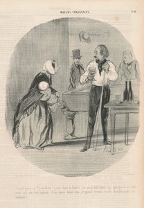 ¡Gran bribón! me gustaría verte allí de Honoré Daumier