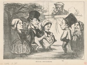 Gran baile con pequeña orquesta... (recto); Una sociedad en nombre colectivo (verso) de Honoré Daumier