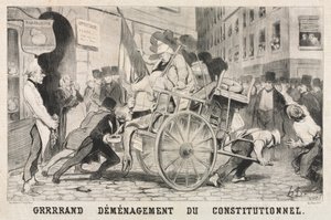 Gran Remoción del Establecimiento Constitucional de Honoré Daumier
