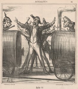 ¡Alto!!! de Honoré Daumier
