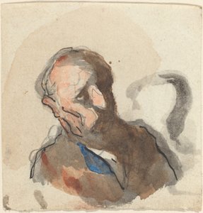 Cabeza de un hombre de Honoré Daumier