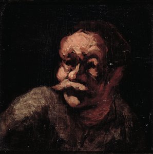 Cabeza de un hombre de Honoré Daumier