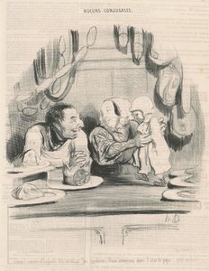 ¡Eh! cómo mira las salchichas ... de Honoré Daumier