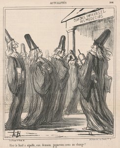 Ayer el fusil de aguja, ellos mañana ... de Honoré Daumier